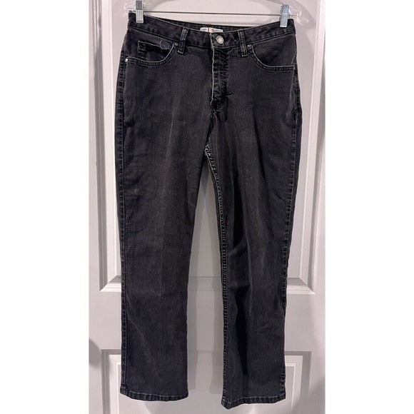 Lee Denim - RIDER Jeans 30X29 By LEE Women's 10 Petite (Black) Relax For Straight Leg 10P